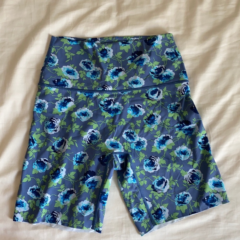 Aerie floral biker shorts